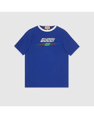 Gucci T-shirt With Print - Blue