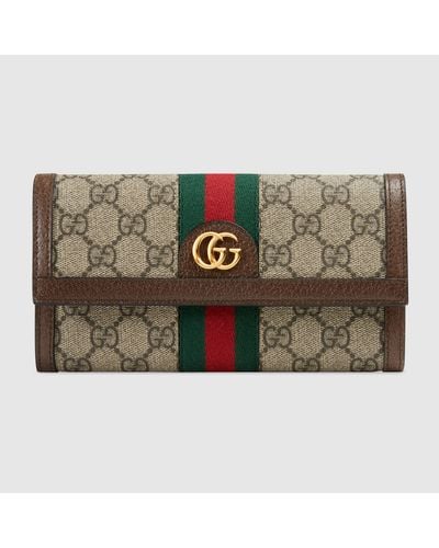 Gucci Ophidia Continental Brieftasche Mit GG - Mehrfarbig