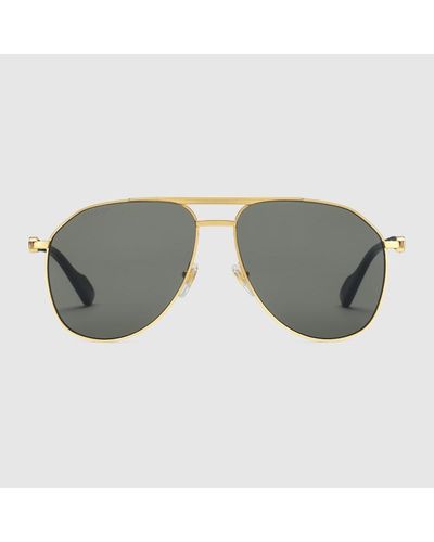 Gucci Gafas de Sol con Montura Aviador - Gris