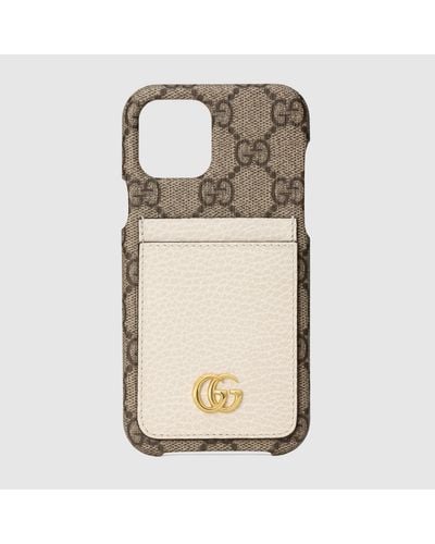 Gucci GG Marmont Handyhülle passend für iPhone 12/12 Pro - Natur