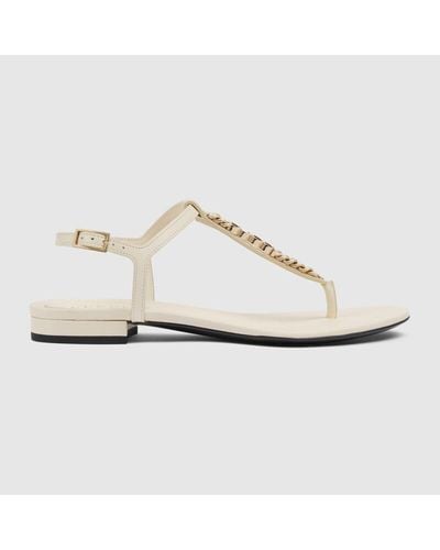 Gucci Signoria Thong Sandal - White