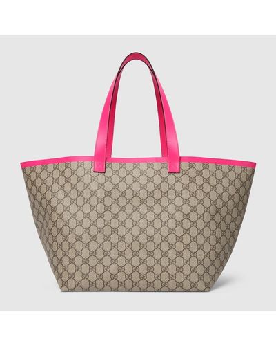 Gucci Ophidia GG Medium Tote Bag - Pink