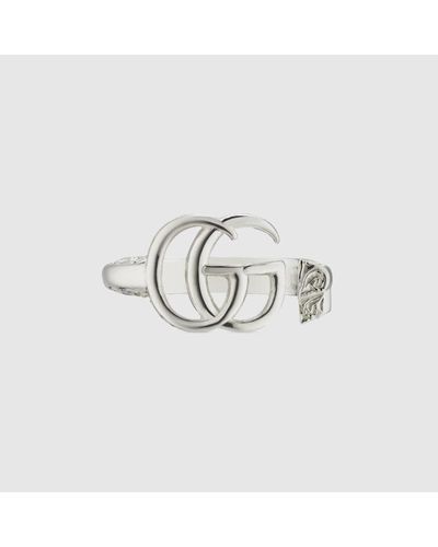 Gucci GG Marmont Key Ring - Metallic