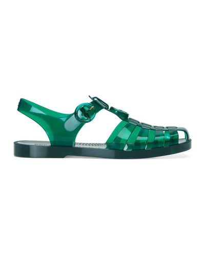 Gucci Sandal With Double G - Green
