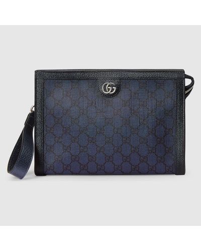 Gucci Ophidia GG Pouch - Blue