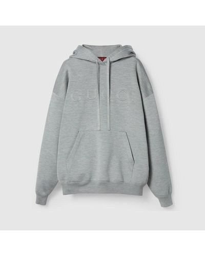 Gucci Extra Fine Knit Hooded Jumper - Grey