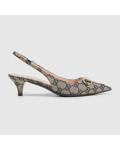 Gucci Horsebit Slingback Pump - Metallic