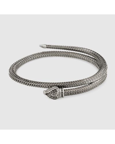 Gucci Garden Armband Aus Silber Mit Schlange - Mettallic