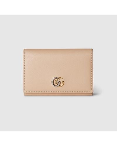 Gucci Portefeuille Porte-cartes GG Marmont - Neutre