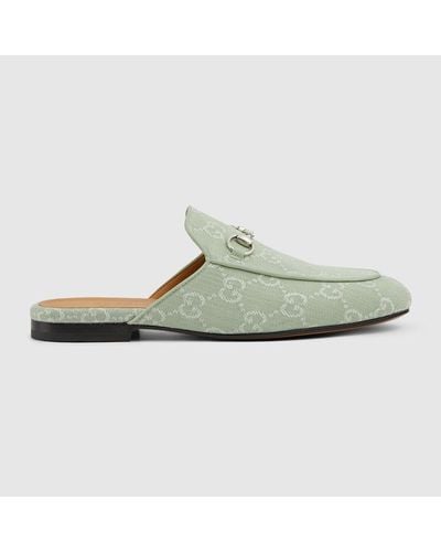 Gucci Slipper Princetown Para Mujer - Verde
