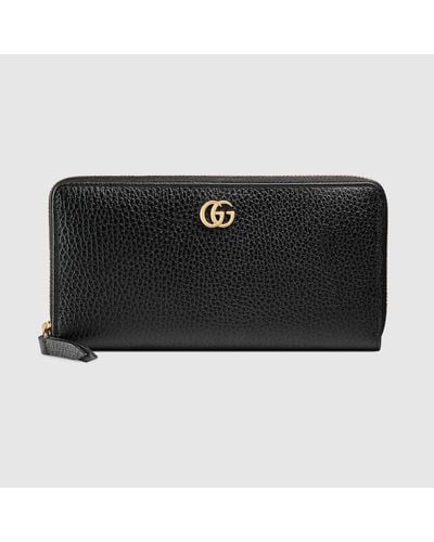 Gucci GG Marmont Portemonnaie aus Leder - Schwarz