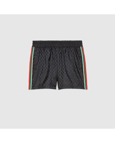 Gucci GG Jacquard Nylon Swim Shorts - Black