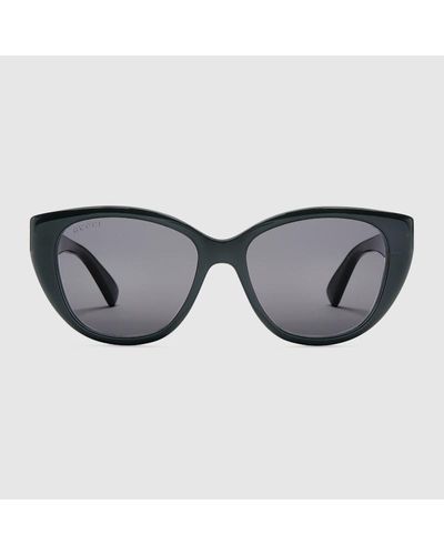 Gucci Sonnenbrille In Katzenaugenform - Schwarz