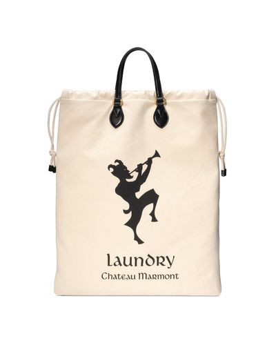 Gucci Chateau Marmont-Shopper mit Zugband - Weiß