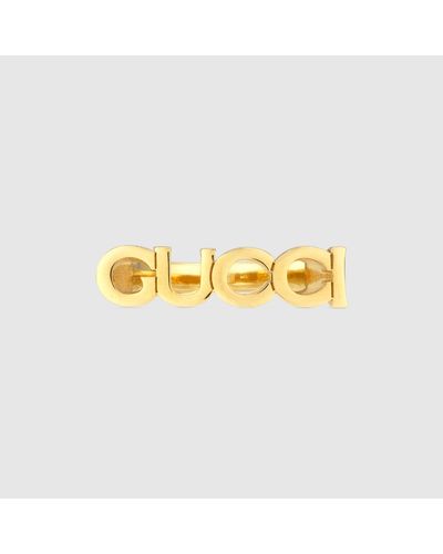 Gucci '' Letter Ring - Metallic