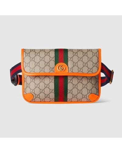 Gucci Ophidia GG Small Belt Bag - Orange
