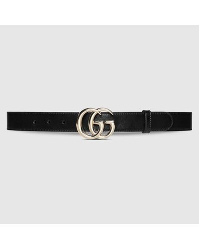 Gucci GG Marmont Thin Belt - Black