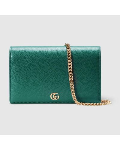 Gucci GG Marmont Mini Chain Bag - Green