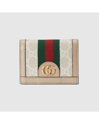 Gucci Ophidia GG Card Case Wallet - White