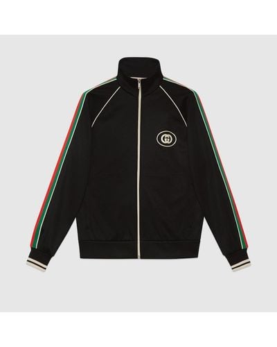 Gucci Technical Jersey Zip Jacket - Black
