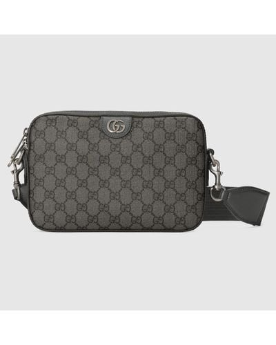 Gucci Ophidia GG Crossbody Bag - Grey