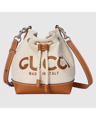 Gucci Mini-Schultertasche Mit Print - Weiß