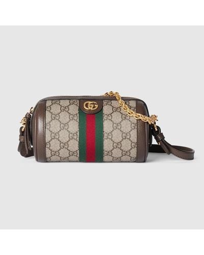 Gucci Ophidia Mini Shoulder Bag - Natural