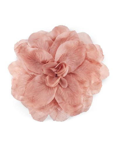 Gucci Blumen Brosche aus Seide und Baumwolle - Pink