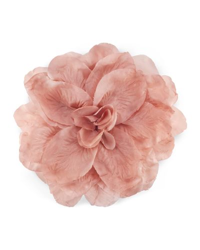 Gucci Spilla con fiore in seta e cotone - Rosa