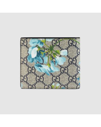 gucci blue blooms wallet