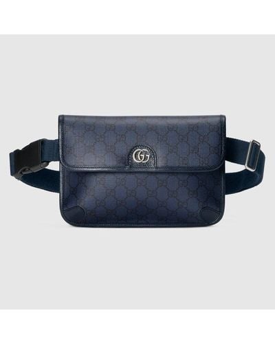 Gucci Ophidia GG Small Belt Bag - Blue