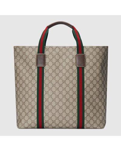 Gucci Super Tender Coated-canvas Tote Bag - Brown