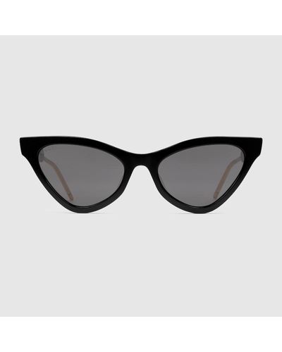 Gucci Gafas de sol de ojo de gato - Negro
