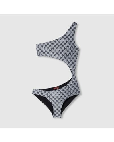 Gucci GG Stretch Jersey Swimsuit - Grey