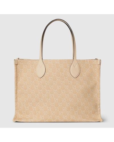Gucci Ophidia GG Large Tote Bag - Natural