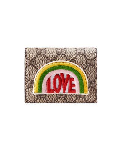 gucci love rainbow wallet