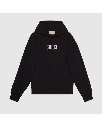 Gucci Cotton Jersey Printed Sweatshirt - Black