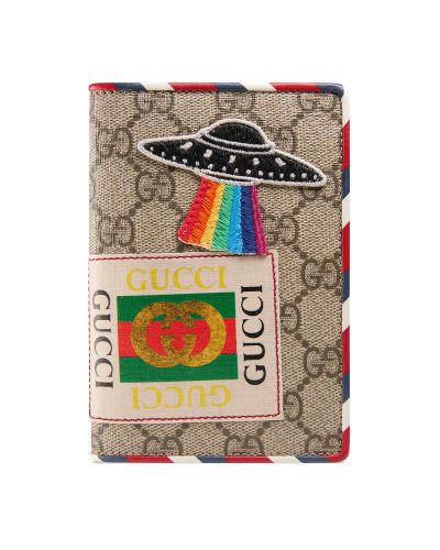 Gucci Canvas Courrier Gg Supreme Passport Case - Lyst