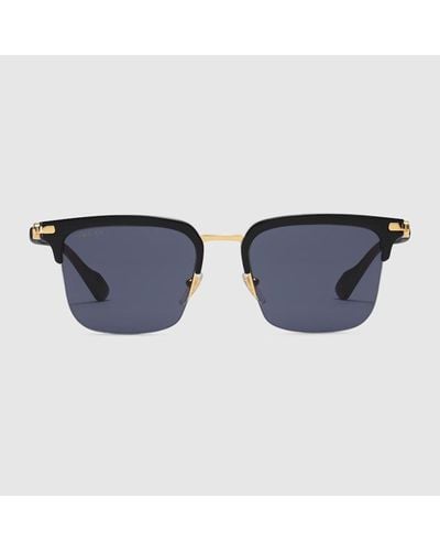 Gucci Rectangular Sunglasses - Blue