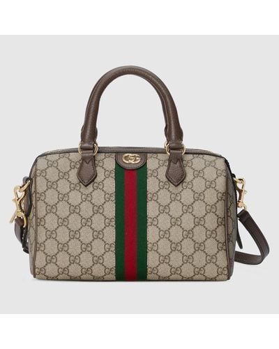 Gucci Ophidia GG Small Top Handle Bag - Brown