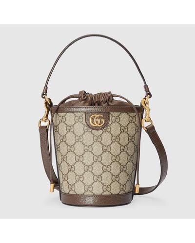 Gucci Ophidia Mini Bucket Bag - Natural