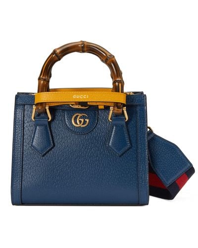Gucci Diana Mini Tote Bag - Blue