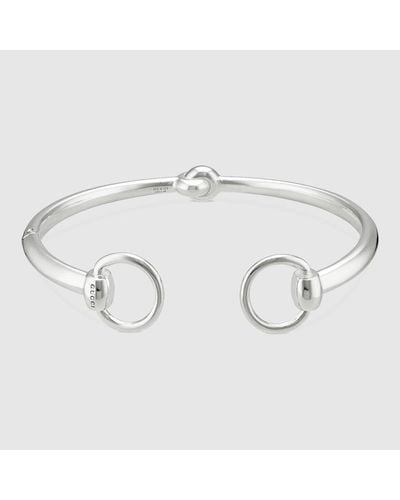 Gucci Horsebit Cuff Bracelet - Metallic