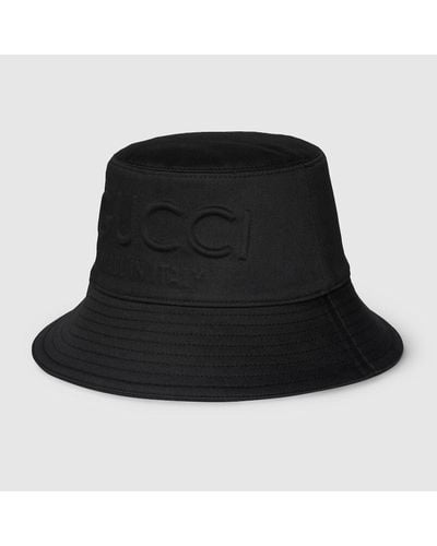 Gucci Embossed Bucket Hat - Black