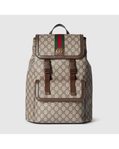 Gucci Ophidia Small GG Backpack - Brown