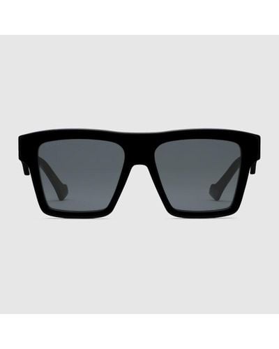 Gucci Sonnenbrille Mit Eckigem Rahmen - Schwarz