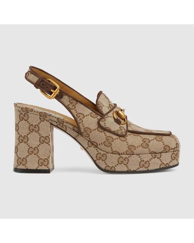 Gucci Sabot Con Morsetto - Marrone