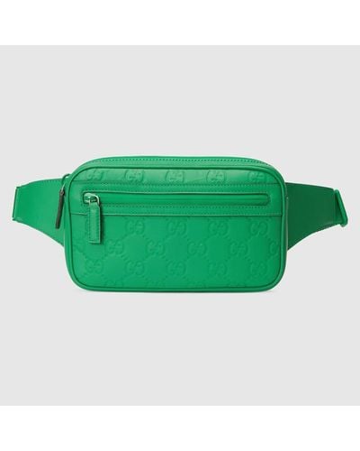Gucci GG Rubber-effect Belt Bag - Green