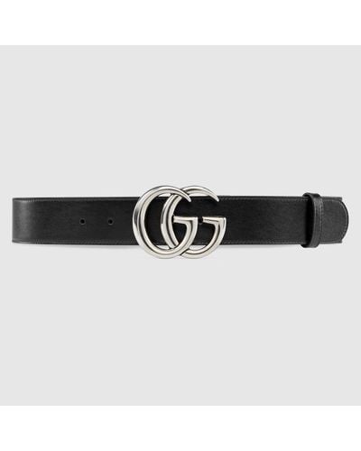 Gucci Cinturón GG Marmont - Negro