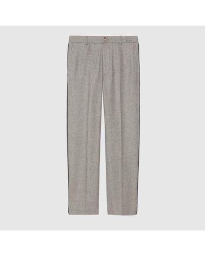 Gucci Light Cashmere Tailored Pant - Grey